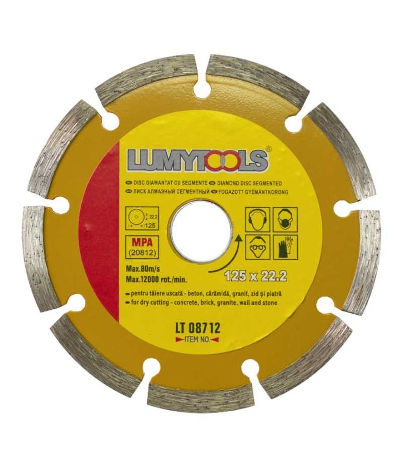 Disc diamantat cu segmente LT08712 125mm taiere uscata Lumytools