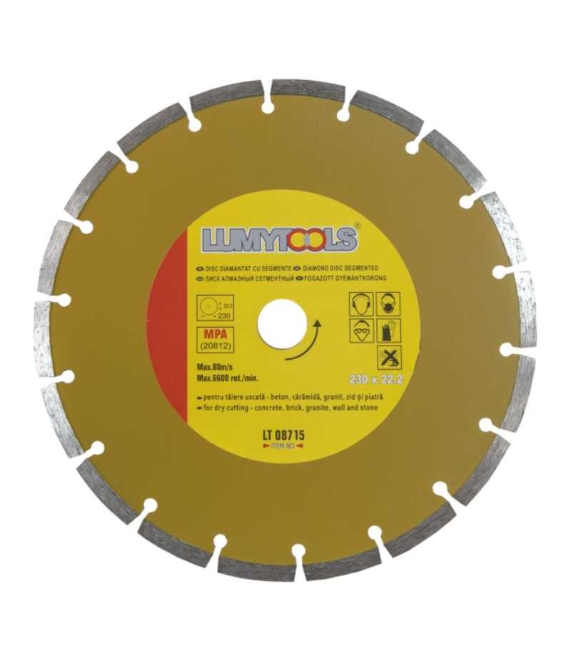 Disc diamantat cu segmente LT08715 230mm taiere uscata Lumytools