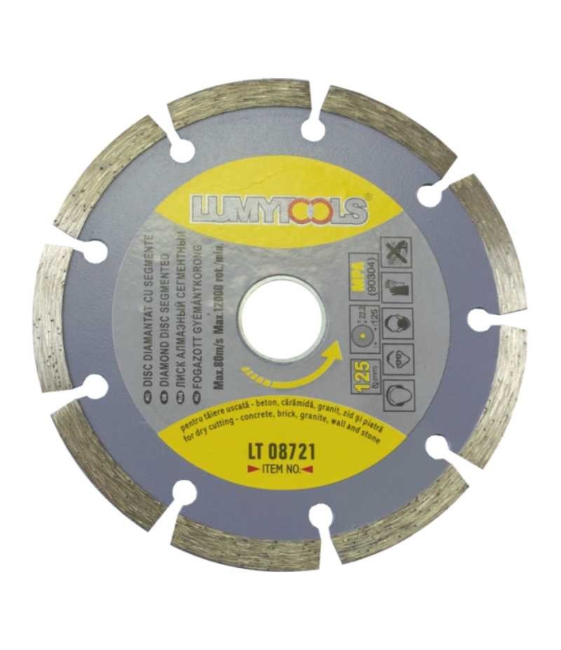 Disc diamantat cu segmente LT08721 125mm taiere uscata Lumytools