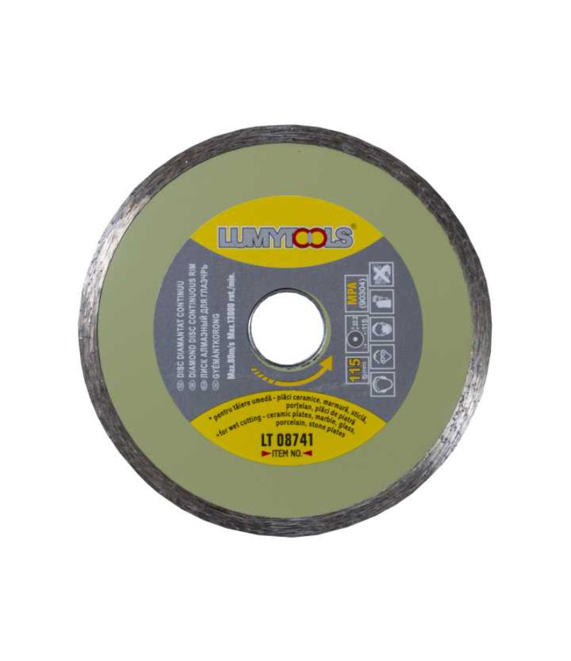 Disc diamantat continuu LT08741 profi 115mm taiere umeda Lumytools