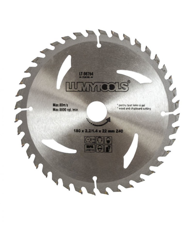 Disc cu vidia pentru lemn LT08764 180mm Lumytools