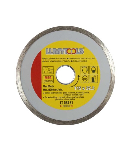 [lt08731] Disc diamantat continuu LT08731 115mm taiere umede Lumytools