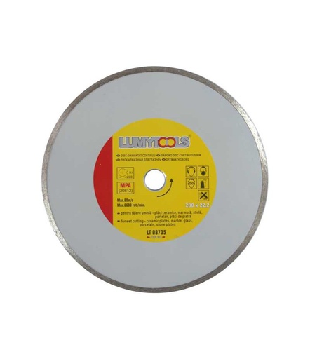 [lt08735] Disc diamantat continuu LT08735 230mm taiere umeda Lumytools