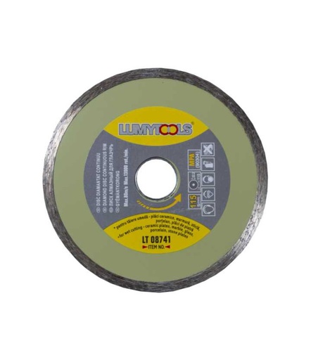[lt08741] Disc diamantat continuu LT08741 profi 115mm taiere umeda Lumytools