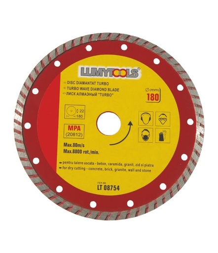 [lt08755] Disc diamantat turbo LT08755 230mm Lumytools