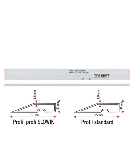 [lt18116] Dreptar aluminiu trapezoidal LT18116 150cm Lumytools