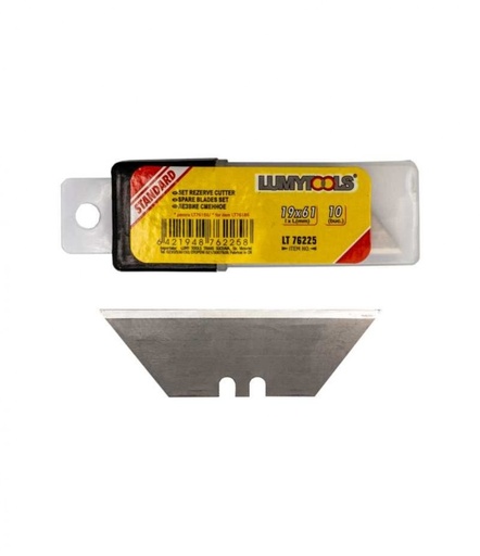 [lt76225] Set 10 rezerve trapezoidale pentru cutter LT76225 61x19mm Lumytools