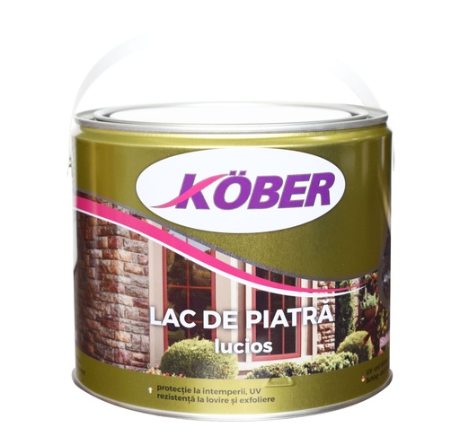 [l5081e-c2.5l] Lac pentru piatra Kober Ideal, interior / exterior, gri, 2.5 L