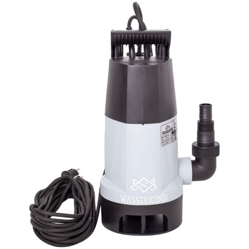 [SPMD5133] Pompa submersibila din plastic Wasserkonig SPMD5133, ape murdare, particule max. 30 mm, putere 400 W, debit 8000 l/h, inaltime refulare 5 m, flotor electromecanic