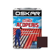 [0289] Vopsea alchidica Direct pe acoperis Oskar, exterior, maro ciocolatiu, 2.5 L