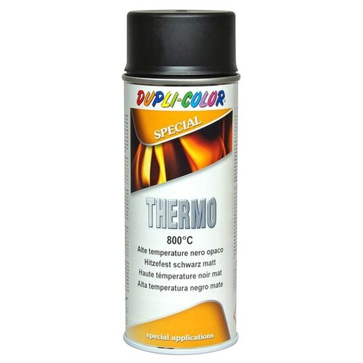 [307006] Vopsea spray rezistentă la temperatură DUPLI-COLOR Thermo 800°C, negru, 400ml