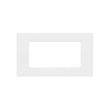 [gw22104] Rama Gewiss System Virna GW22104, 4 module, alba, pentru priza / intrerupator