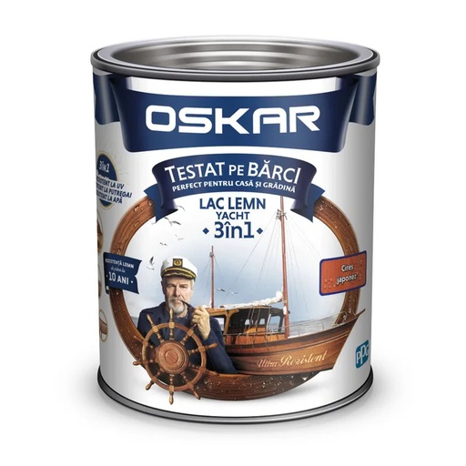 [5093] Lac pentru lemn Oskar Yacht, cires japonez, interior / exterior, 2.5 L