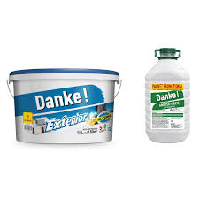 [5421] Vopsea lavabila exterior Danke, alba, 15 L + amorsa Danke 4 L