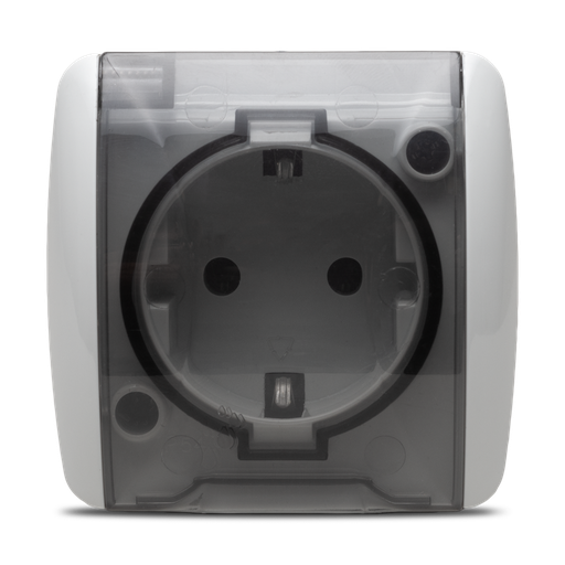 [152458] Priza Capac CP PT IP54 Alb Eva Elbi