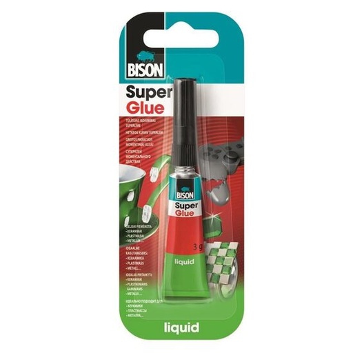 [401000] Adeziv instant cianoacrilat BISON Super Glue, 3g