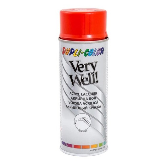 [379976] DL Vopsea spray decorativă DUPLI-COLOR Very Well, RAL 3020 roșu trafic, 400ml