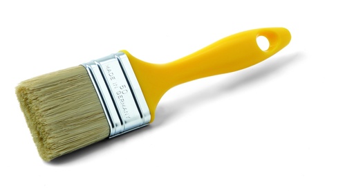[72343] Pensulă lată, lipită în întregime, mâner de plastic, inel galvanizat 40mm Schuller