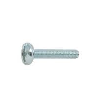 [97440] Surub cu filet metric, cu cap bombat combinat, otel, zincat alb, M4 x 40 mm
