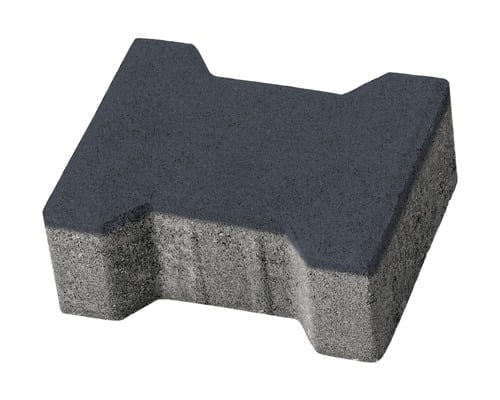 [12016aa] Pavaj dublu T T2 8cm 16.5x20 35.5bc/mp ~8.37mp/pal 297bc/pal antracit Elis Pavaje