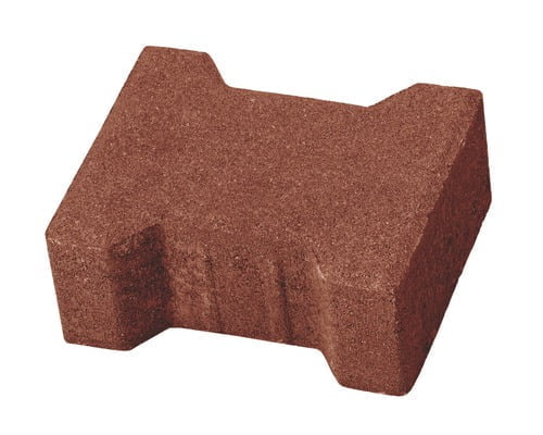 [12016rr] Pavaj dublu T T2 8cm 16.5x20 35.5bc/mp ~8.37mp/pal 297bc/pal rosu Elis Pavaje