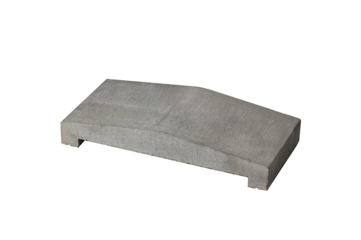 [19002] Capac gard 2 6cm 25x50 4bc/m 68bc/pal gri ciment Elis Pavaje