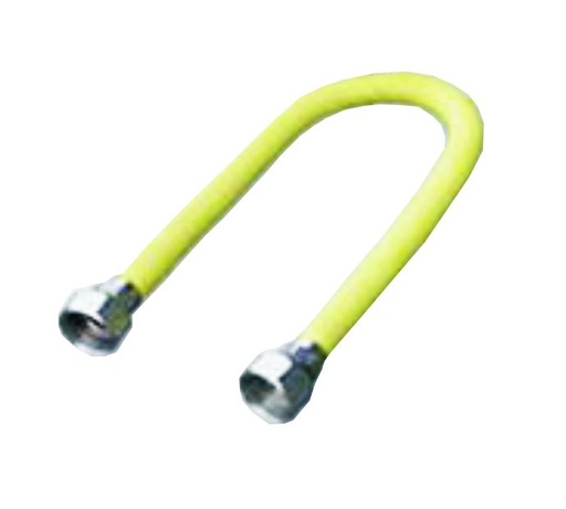 [9979] Racord gaz 75x150cm 1/2" F-F galben