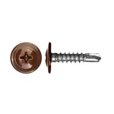 [4219m] Șurub autoforant cu cap plat + saiba 4.2x19 RAL8017 ph2