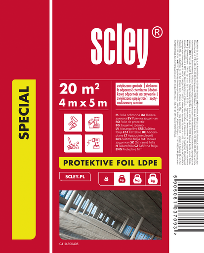 [0410-300405] Folie de protectie ldpl 30my 4m x 5m Hardex