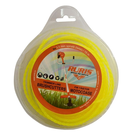 [6-181] Fir trimmer 3.5 mm (spirală) 15m Ruris