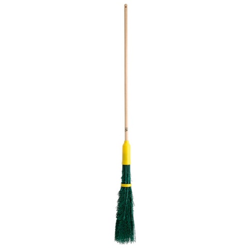[156231] Matura stradala rotunda din polimer coada din lemn 130cm Leborgne