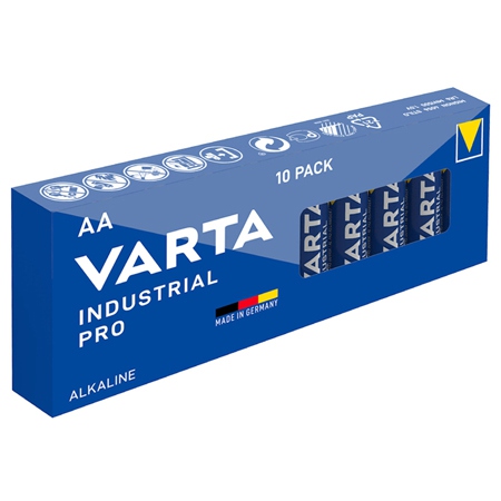 [var-4006-10] Set 10 baterii alcaline LR06 AA industrial pro Varta