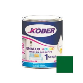 [e546029-c0.75l] Vopsea alchidica pentru lemn / metal, Kober Emalux Kolor, interior / exterior, verde, 0.75 L