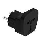 [ZLA0566A] Adaptor tensiune universal negru