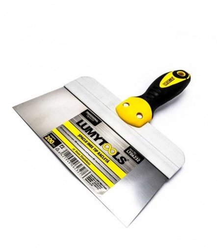 [lt06232] Spaclu inox tip racleta 200mm maner cauciuc LT06232 Lumytools