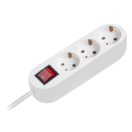[PS-3X7S] Prelungitor 3x1.5mm 3 prize 7m intrerupator