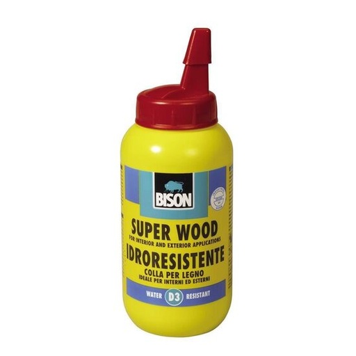 [420010] Adeziv pentru lemn rezistent la apă D3 BISON Super Wood, 250g