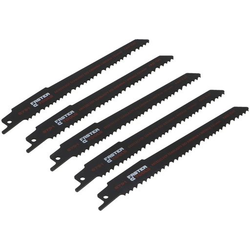 [ega-8791] Set panze pentru ferastrau sabie bi-metal 130mm 5buc/set Faster Tools
