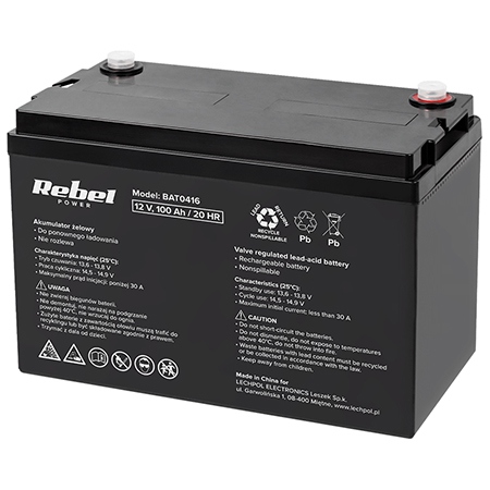 [BAT0416] Acumulator gel 12V 100AH Rebel