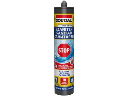 [172567] Silicon sanitar Stop, alb, 280ml Soudal