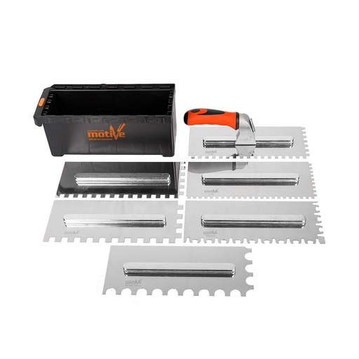 [S040780] Kit profesional cu 6 lame gletiera + maner de fixare Motive