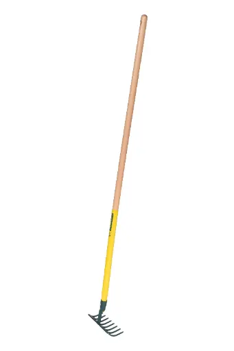 [302321] Grebla forjata cu 8 dinti curbati, coada lemn 130cm Leborgne