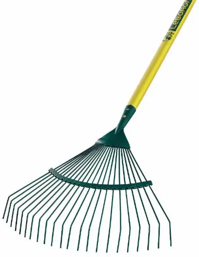[374221] Grebla pentru gazon cu 20 dinti rotunzi coada lemn Leborgne