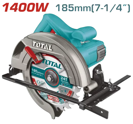 [TS11418526] Fierastrau circular de mana 185mm - 1400W (industrial) Total