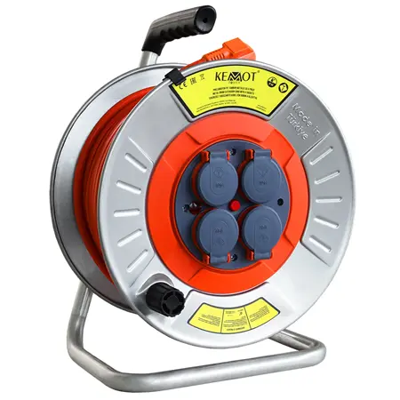 [E-PSM25T20] Tambur prelungitor electric metalic 3x2.5mm 20m Kemot