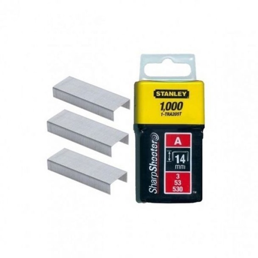 [1-TRA209T] Capse tip A 3/53/530 din otel galvanizat 1-TRA209T, pachet 1000 buc, 14mm Stanley
