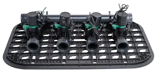 [0894004] Kit 4 electrovalve cu racord olandez, colector si grila cutie electrovalva Rain