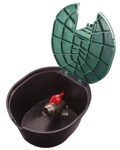[0112613] Cutie circulara electrovalva cu robinet alama maner tip fluture Rain