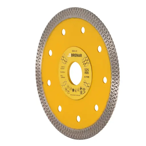 [B203-01] Disc subtire turbo pentru taiere ceramica dura, gresie portelanata 125x1.2mm Brenar