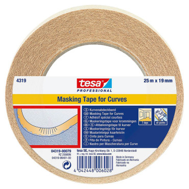 [T-04319-79] Banda adeziva mascare curbata 19mm / 25m Tesa